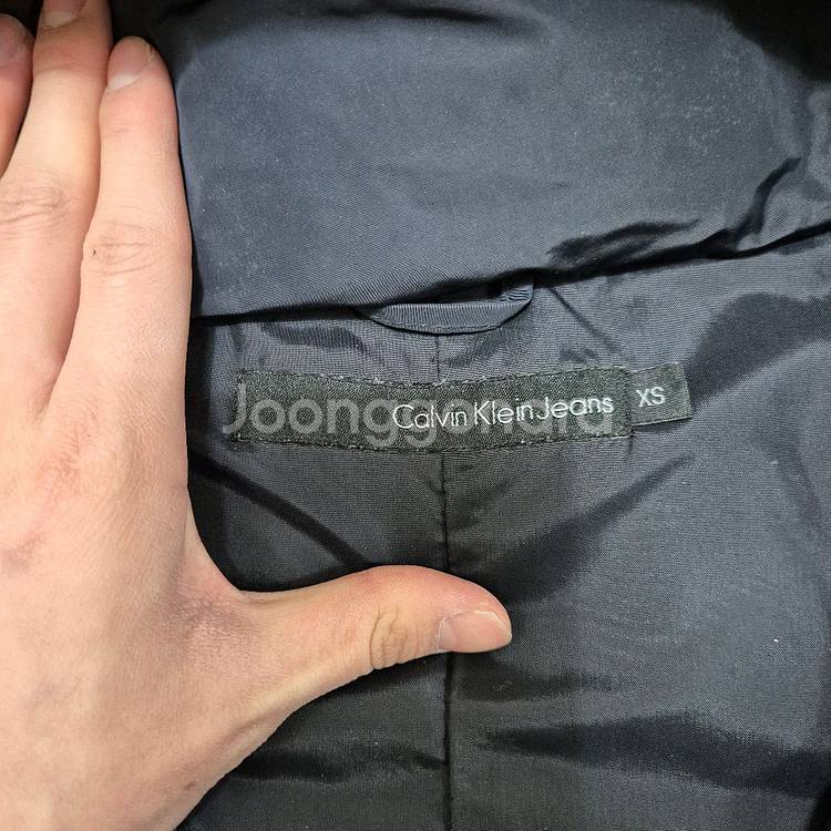 캘빈클라인 진스 프리미엄 덕다운 후드 롱패딩 점퍼 XS(85)--4