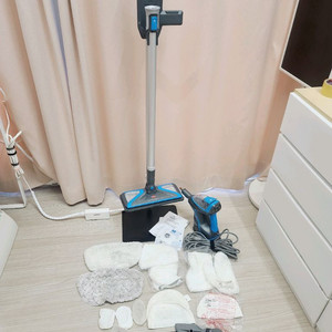 비쎌 슬림 스팀청소기 그레이블루