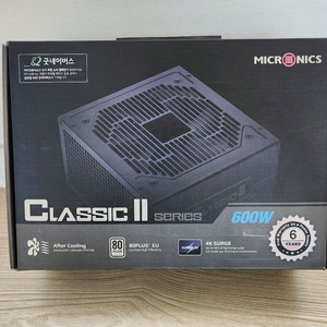 마이크로닉스 클래식2 500w 80plus 파워서플라이 봉인씰 (컴퓨터 부품)