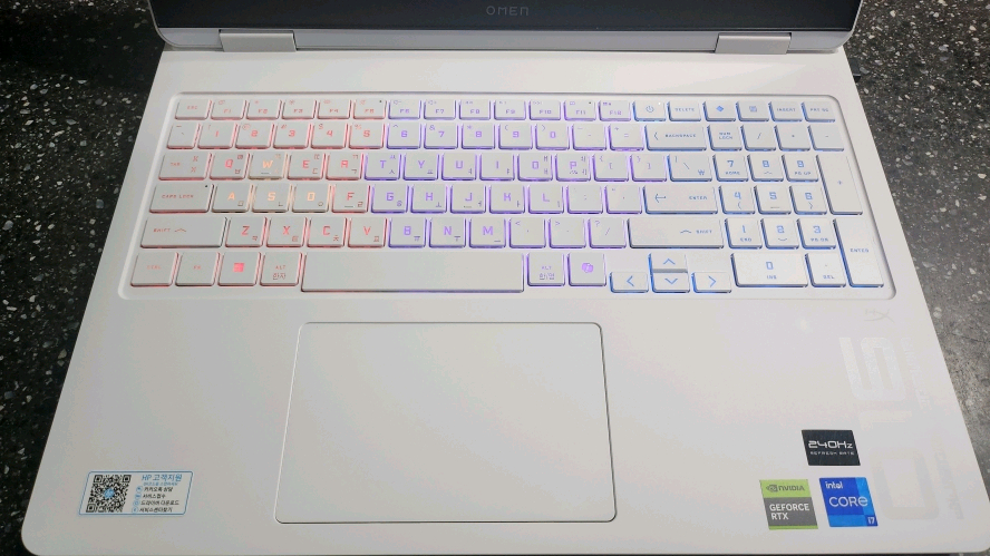 HP 최신 오멘 화이트 게이밍 노트북/RTX5060--5