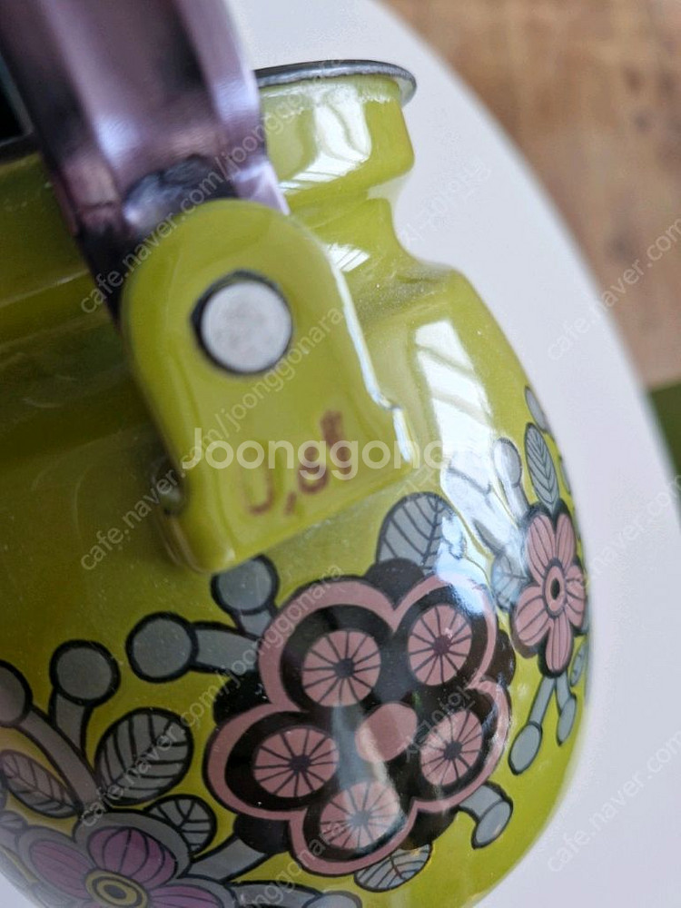 아라비아핀란드 빈티지 피넬 프리마베라 법랑 주전자--6