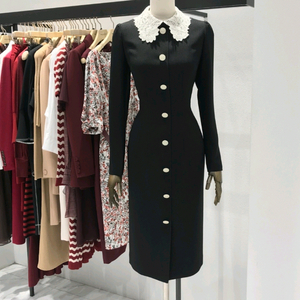 모조에스핀 레이스카라 아이보리원피스