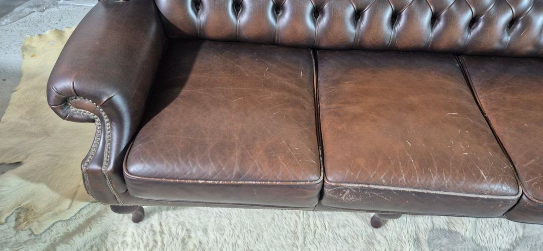 체스터필드 이태리 전체 천연가죽 3+1인소파--5