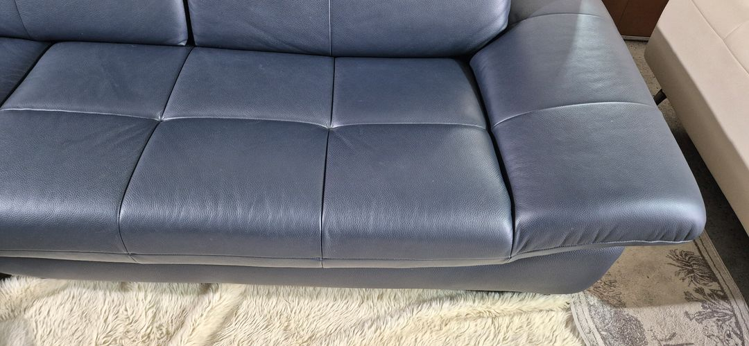 자코모 에비뉴엘 4인 천연면피 소가죽 소파+스툴--8