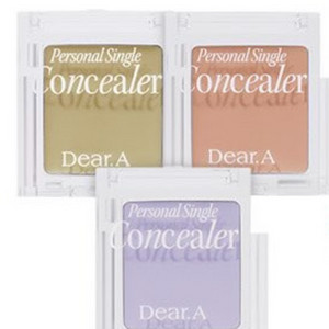 일괄)디어에이 퍼스널 싱글 컨실러 피치퍼프,말차그린,라벤더포그