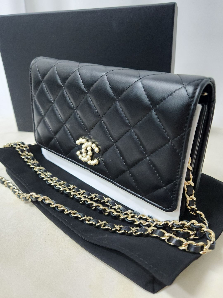 샤넬 비즈(진주)WOC 크로스백 - 24년--1