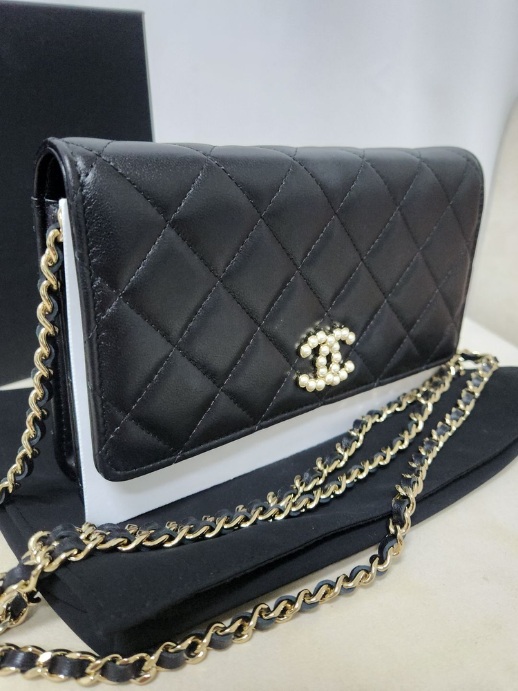 샤넬 비즈(진주)WOC 크로스백 - 24년--2