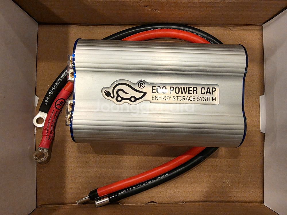 알파인 10채널 앰프 및 CDT 스피커 & 에코파워 전압 안정기 & 접지세트--2