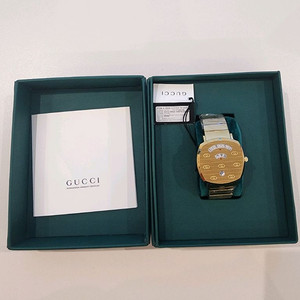 구찌 그립시계 금장 38mm 새제품 팝니다!! YA157409
