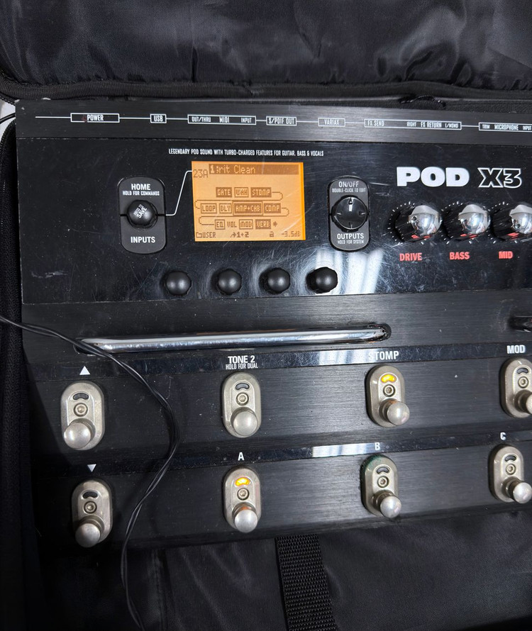 Line6 POD X3 Live 기타 멀티 이펙터 기타이펙터 이미지