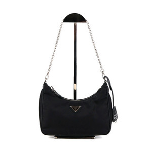 [중고명품다올] 프라다 리에디션 2005 리나일론 크로스백 블랙 1BH204