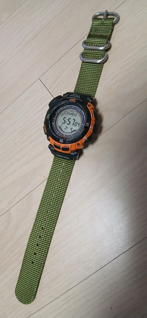 Casio pro-trek prw-1500 카시오프로트렉 등산시계 전파시계 한정판--5