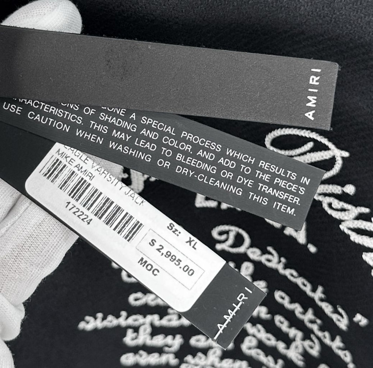 [XL] AMIRI 아미리 24ss 남성 LA 이글 바시티 봄버 자켓--8