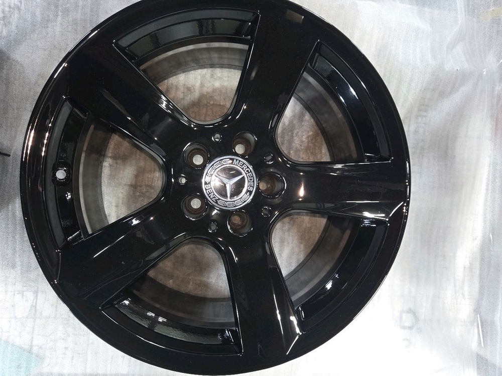 벤츠 CLS a218 18인치 순정휠 분체블랙유광 도장복원 휠--2