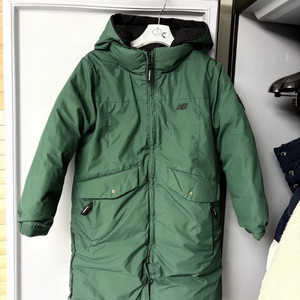 뉴발란스 키즈 리버시블 구스다운 롱패딩 130