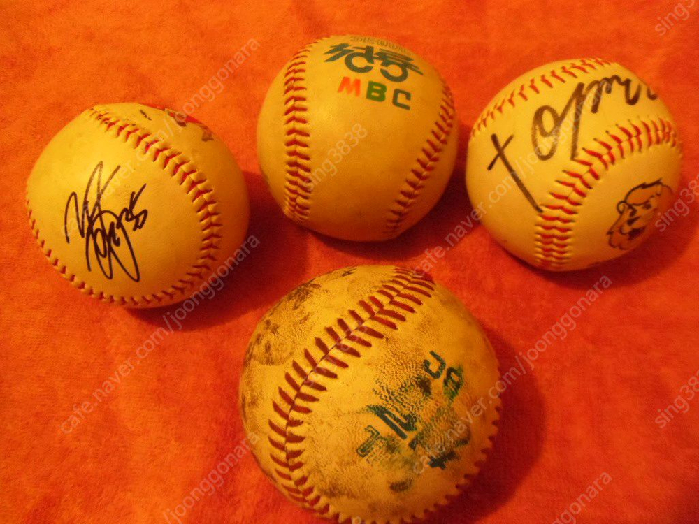 MBC청룡,삼성라이온즈 친필 싸인볼 팝니다.--9