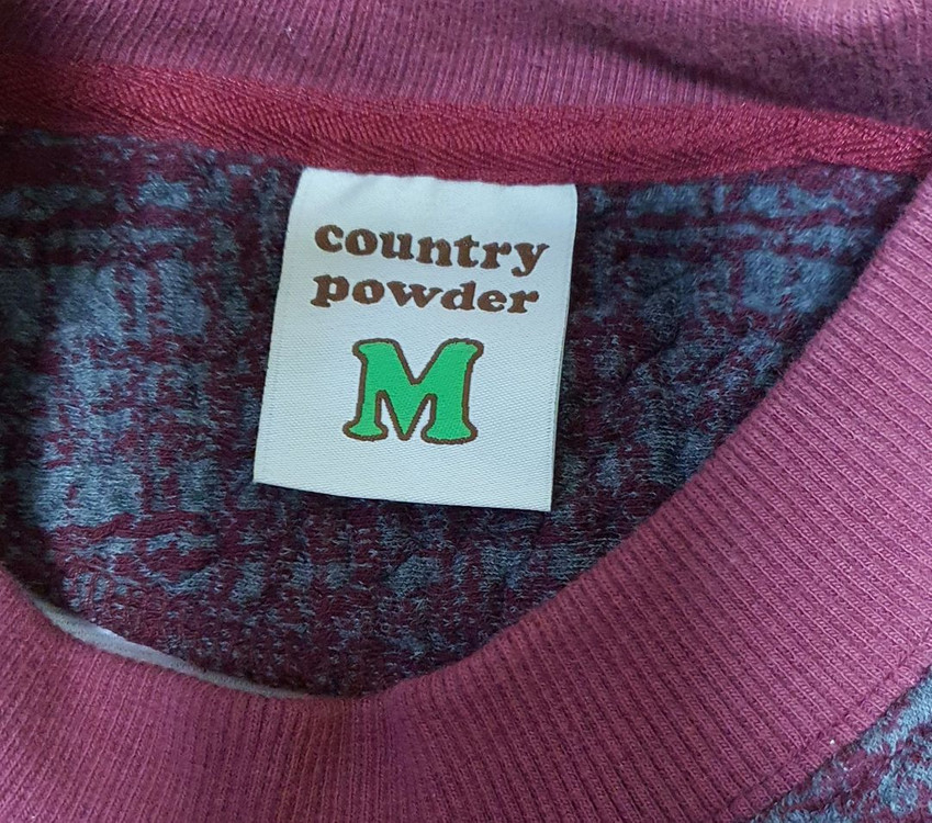 컨츄리파우더 오버핏 보온 맨투맨 M--3