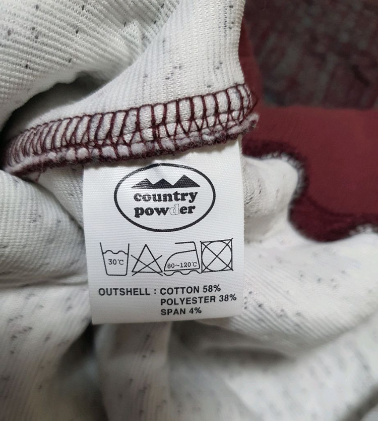 컨츄리파우더 오버핏 보온 맨투맨 M--5