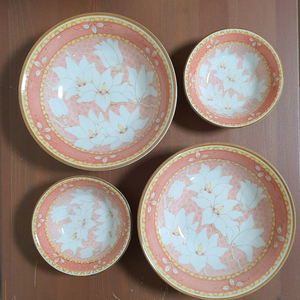 [미사용] 미노야 일본 그릇 공기대접 4p