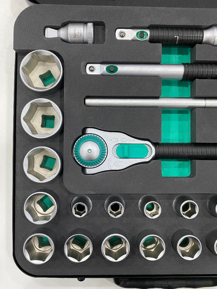 Wera 8100 SC2 Zyklop 스피드 라쳇 세트 1/2--3