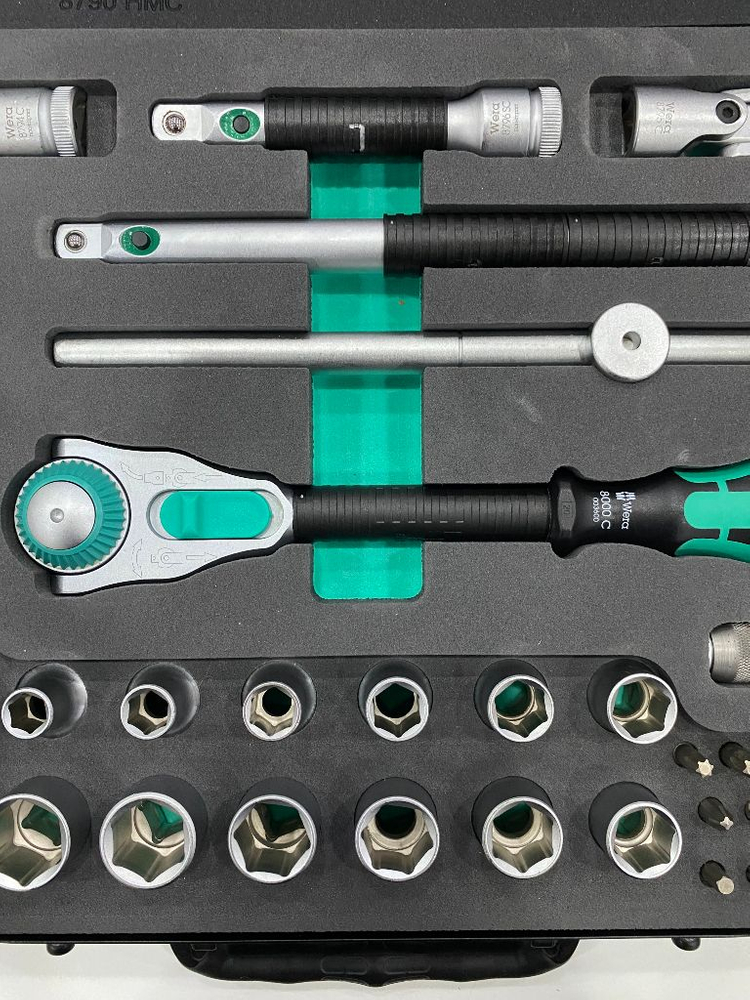 Wera 8100 SC2 Zyklop 스피드 라쳇 세트 1/2--4