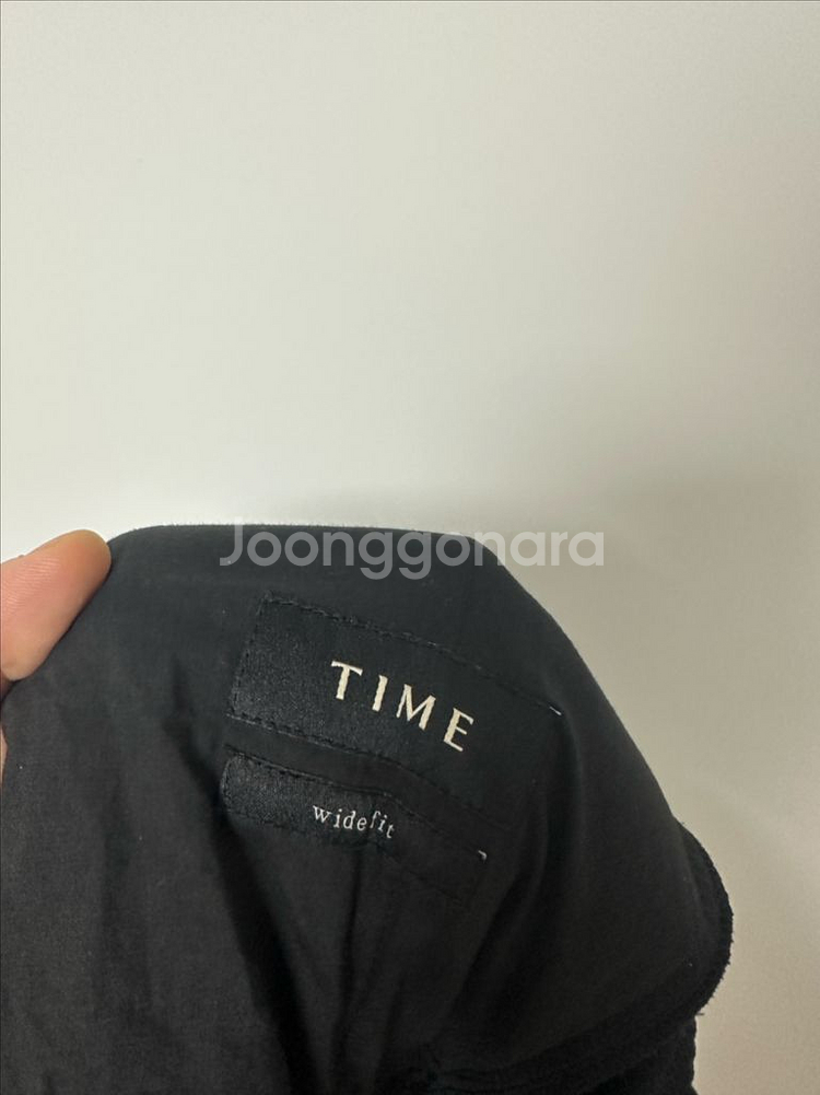 타임옴므 플리츠 블랙 바지--3