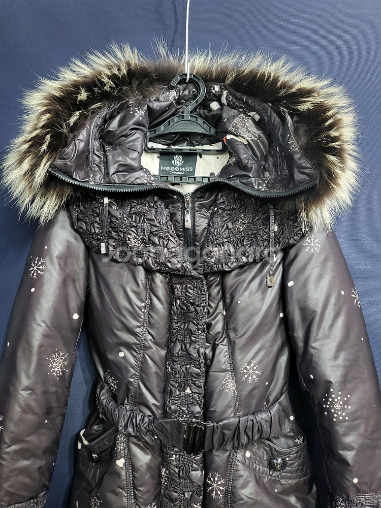 폭스 덕다운 벨트패딩--1