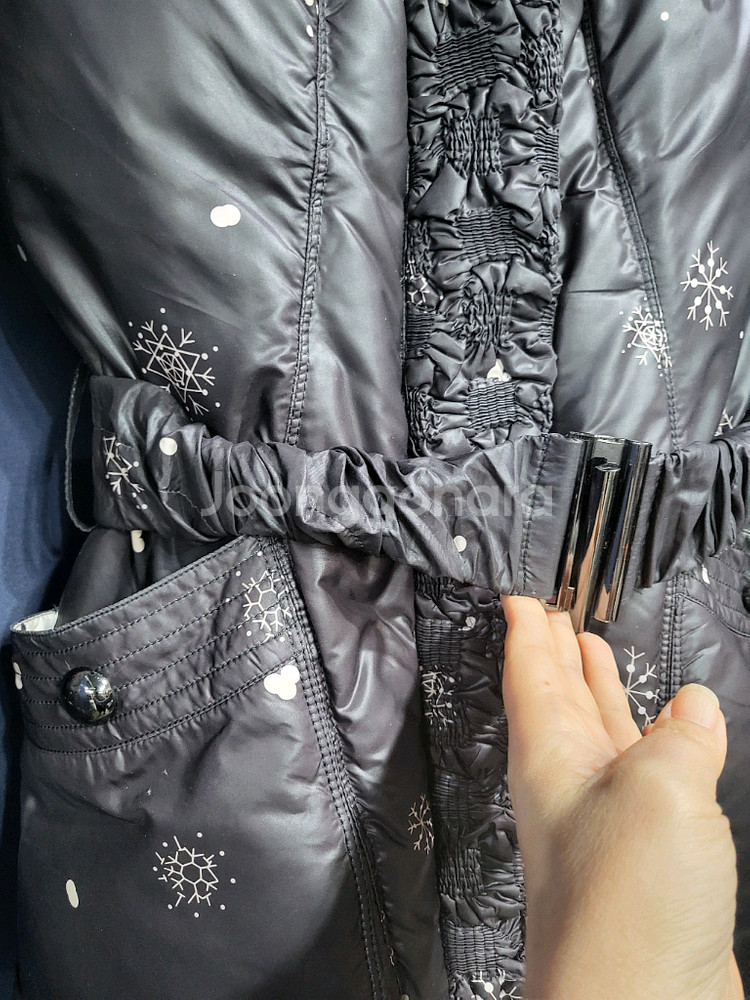 폭스 덕다운 벨트패딩--5