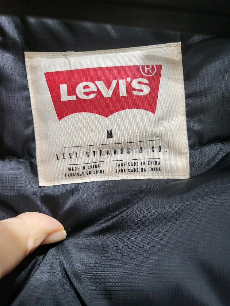 리바이스 다운패딩 항공점퍼형--6