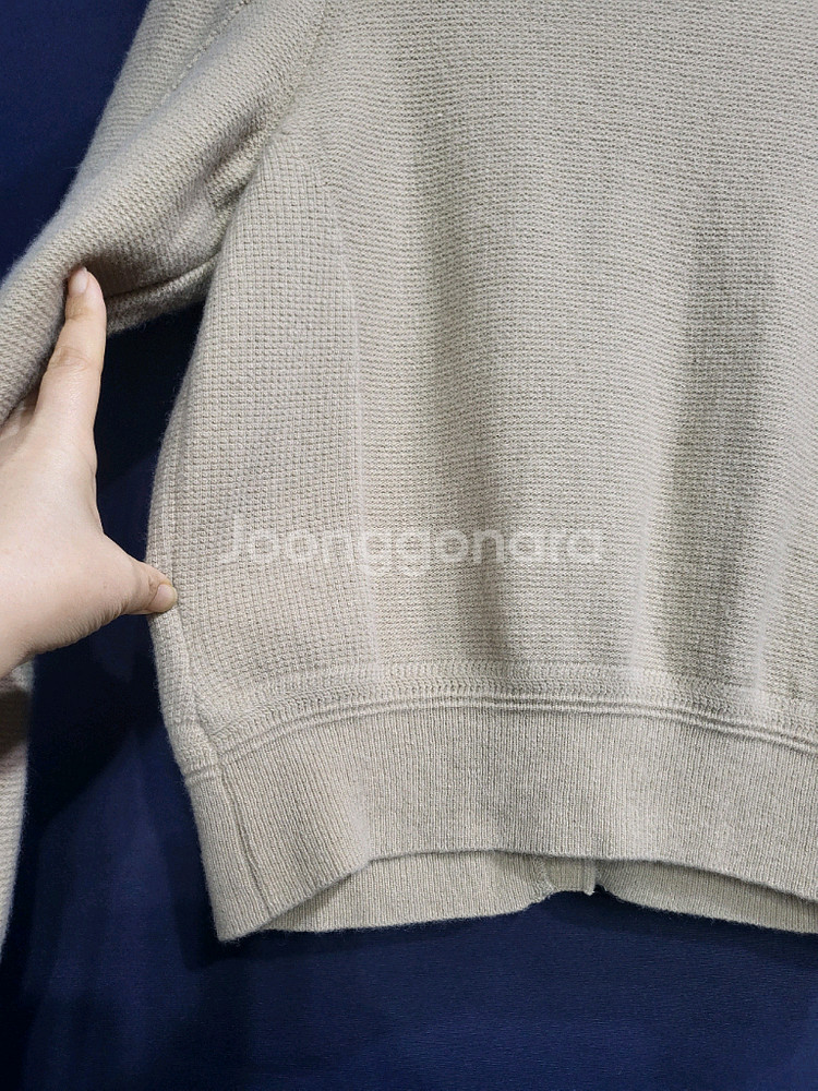 주크 빅카라 캐시미어 크롭 가디건--6