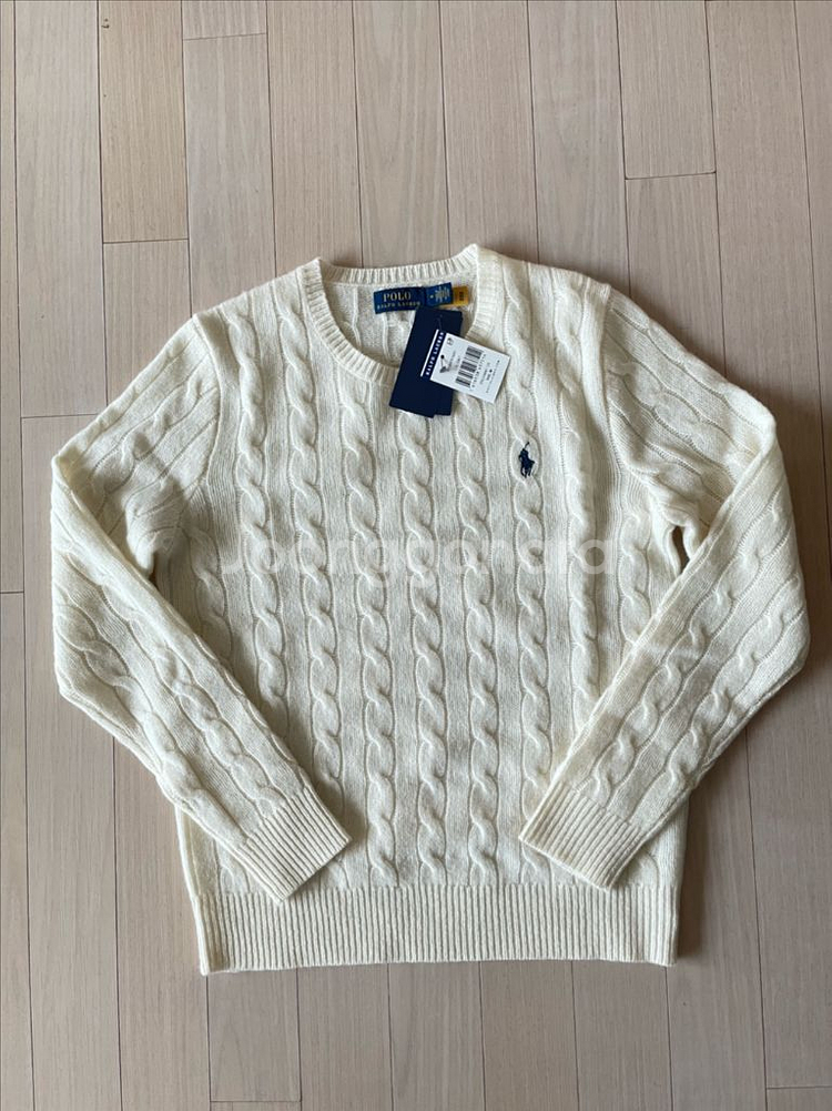 정품 새상품 폴로 랄프로렌 캐시미어 케이블니트 사이즈M--1