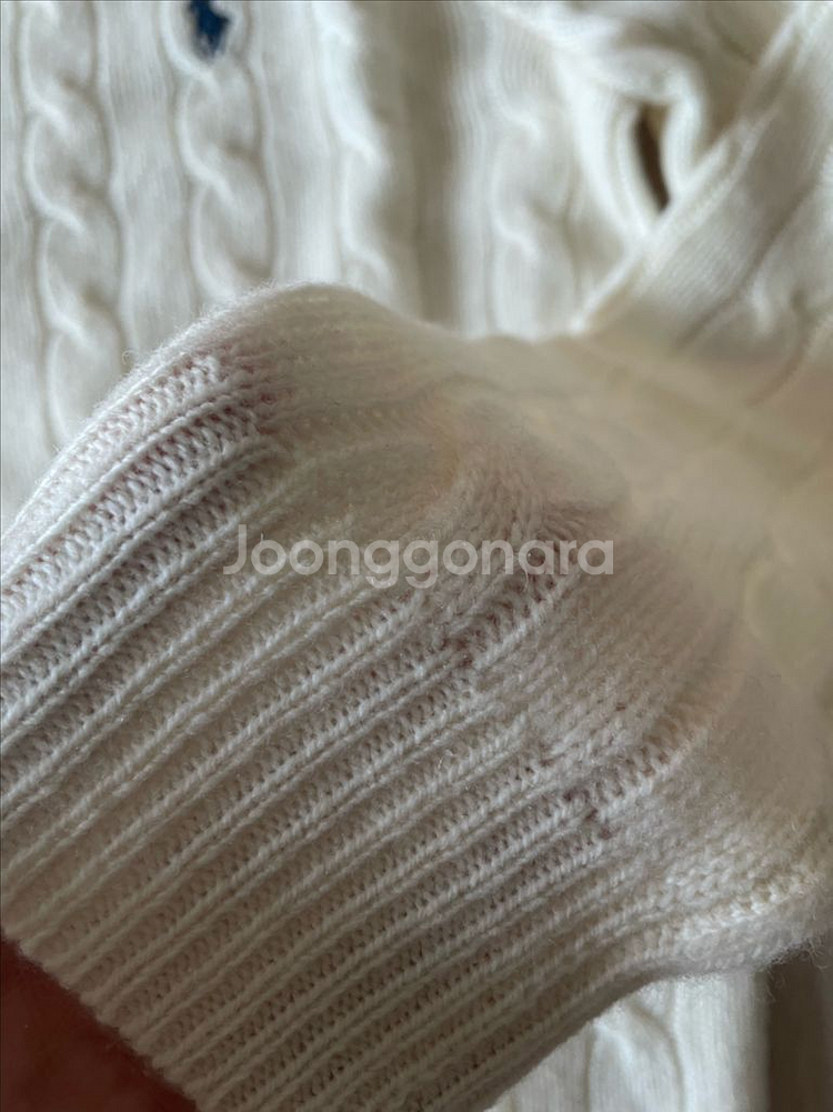 정품 새상품 폴로 랄프로렌 캐시미어 케이블니트 사이즈M--6