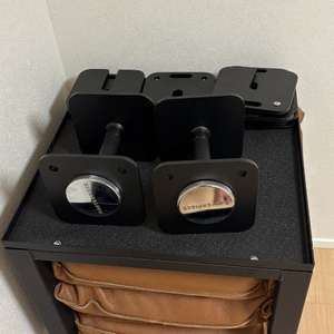 마스터피스 무게조절덤벨 (20kg) 두개 + 거치대 팝니다