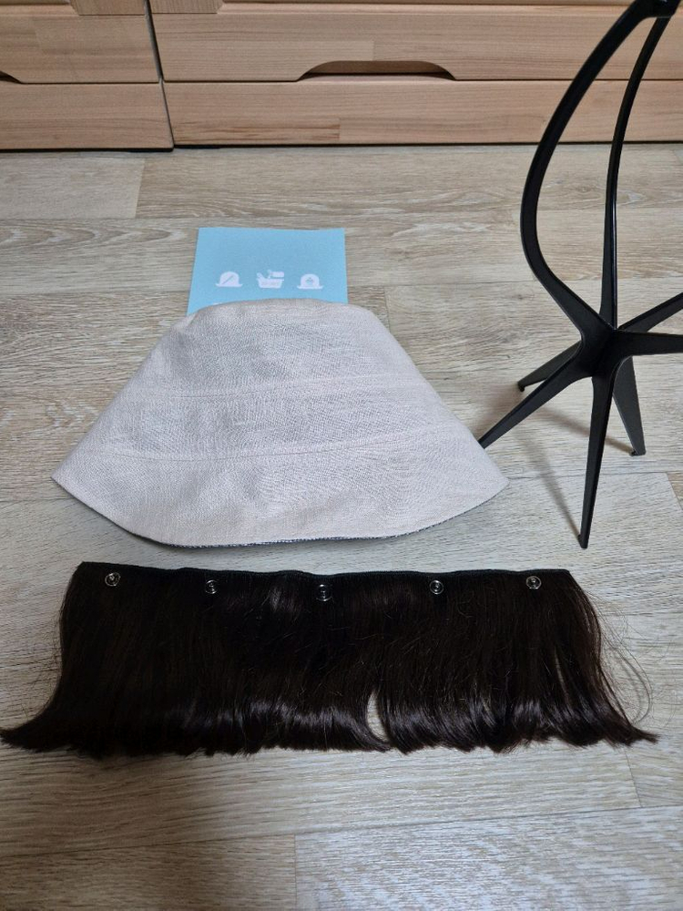 힐링햇 항암 모자 2개 반가발 1개--1