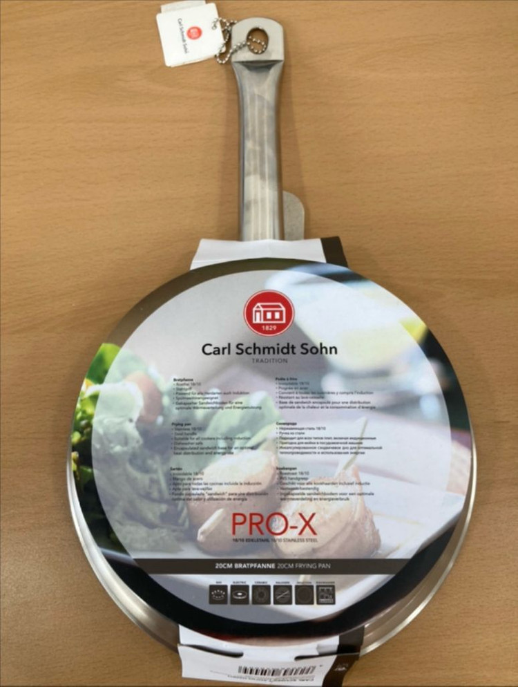 스텐팬 20cm 칼슈미트 프로엑스 Pro-x 스텐레스 팬--1