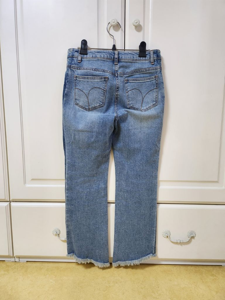 레니본 데님 레니본 부츠컷 스트레이트데님 판매해요--5