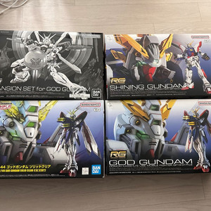 rg갓건담 세트 팝니다 (건담프라모델 4종)