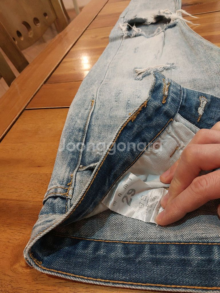 mnml 연청 데님 29 28 사이즈 두 벌 일괄 택포3만4천원--3