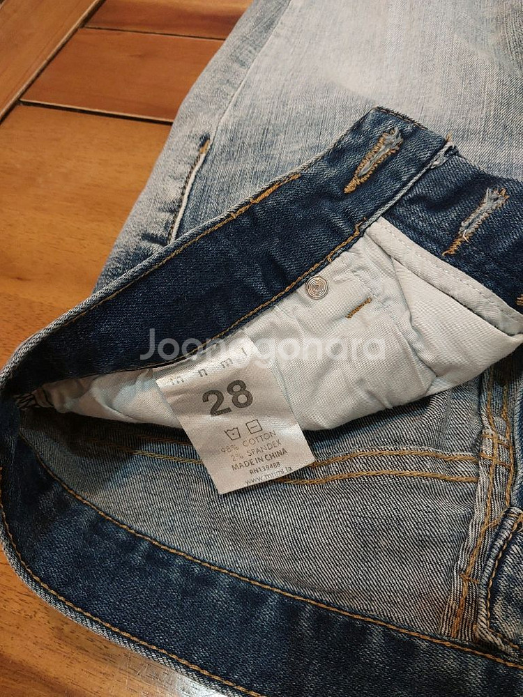 mnml 연청 데님 29 28 사이즈 두 벌 일괄 택포3만4천원--8