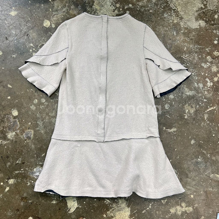 82) 한섬 마인 블라우스 미니원피스--1