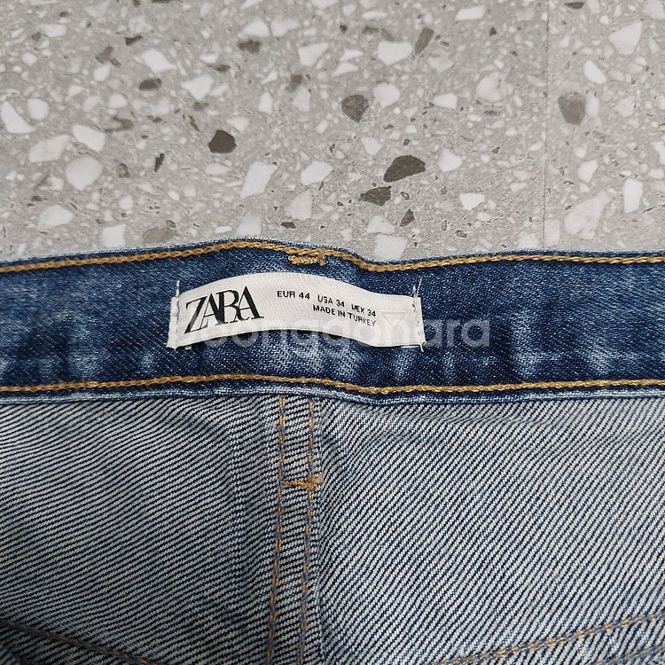 ZARA 자라 남성 배기핏 중청 데님 34 팝니다/ 청바지 워싱진--3