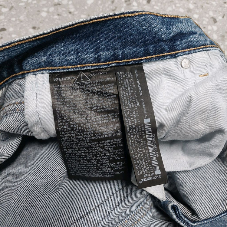 ZARA 자라 남성 배기핏 중청 데님 34 팝니다/ 청바지 워싱진 이미지