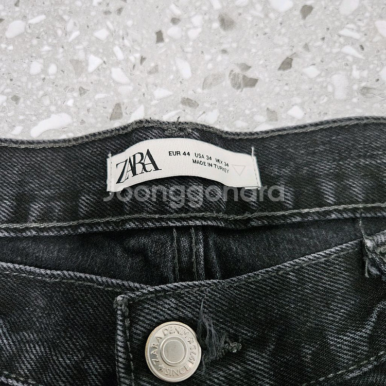 ZARA 자라 남성 배기핏 중청 데님 34 팝니다/ 청바지 워싱진--2