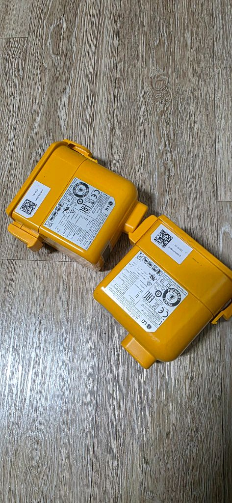 엘지청소기방전배터리2개--2