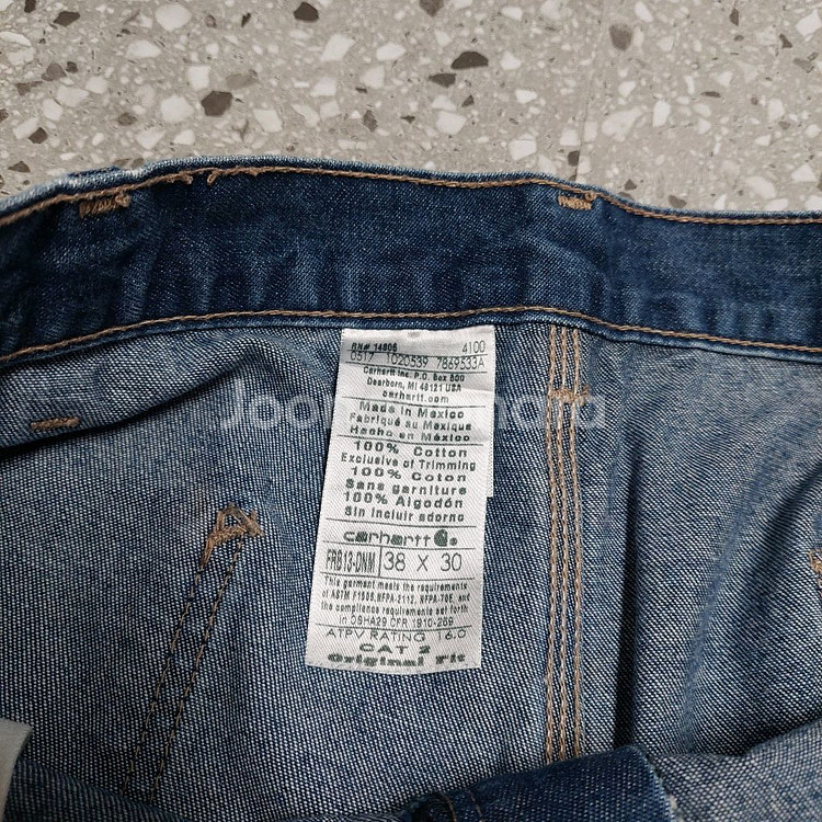 칼하트 FR 카펜터 팬츠 38 팝니다/ 청바지 데님 워크웨어 페인터팬츠 더블니--3