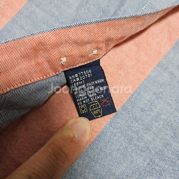 90s 타미힐피거 스트라이프 옥스포드 셔츠 L 팝니다/ 빈티지 폴로 크레스트--4