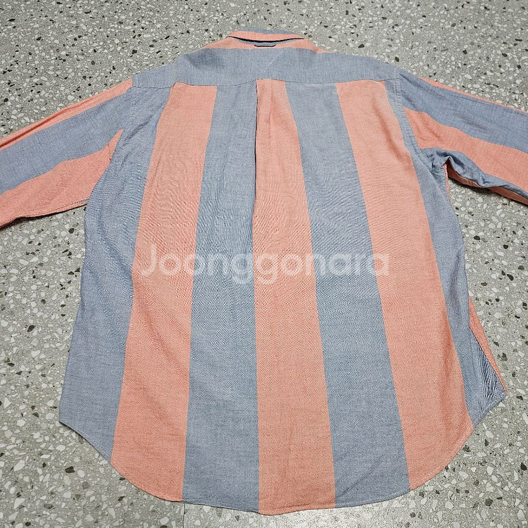 90s 타미힐피거 스트라이프 옥스포드 셔츠 L 팝니다/ 빈티지 폴로 크레스트--5