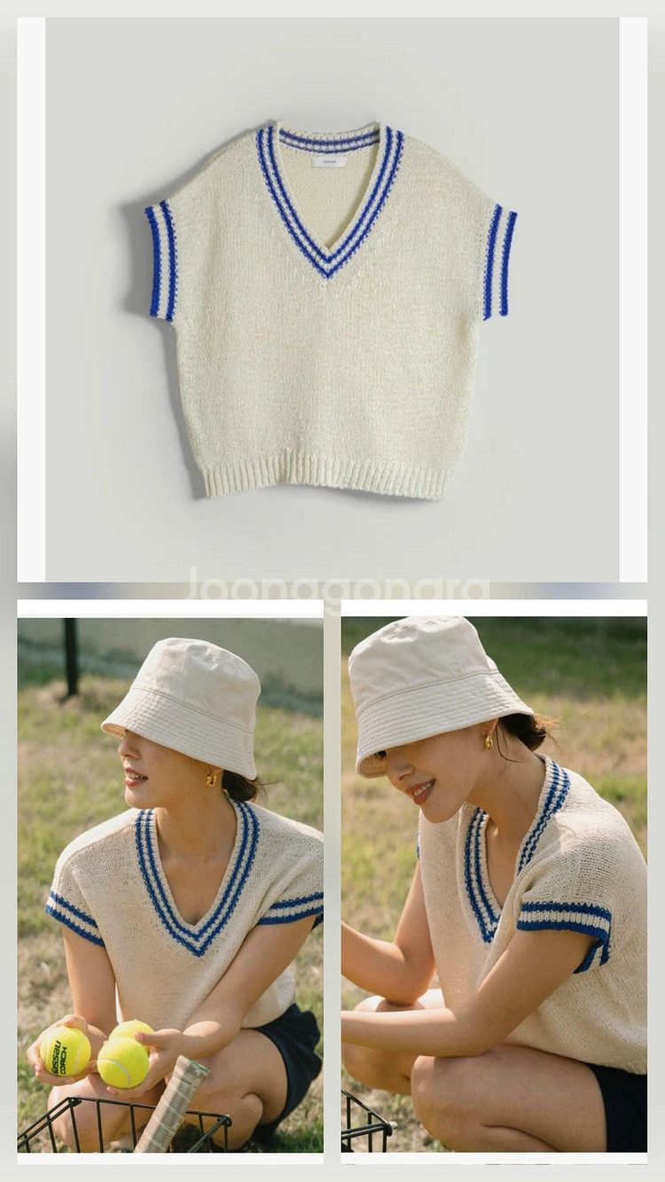 엘보른 elborn 니트 베스트 프리사이즈--1