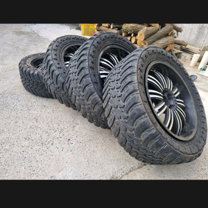 22인치 휠 타이어 세트 닷지램 이미지