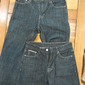 스파오 레귤러 스트레이트 셀비지 데님팬츠 28, 30 사이즈 두 벌 일괄 택포 2만원